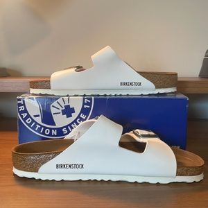 Birkenstock Arizona white asst GO